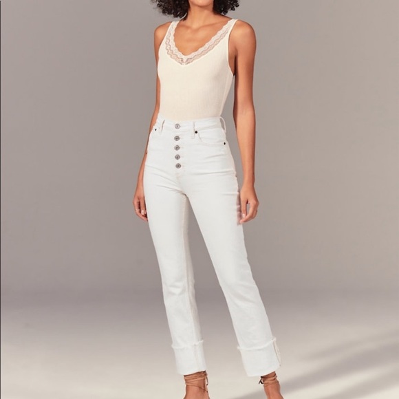 Abercrombie & Fitch Denim - Abercrombie & Fitch Ultra High Rise Ankle Straight Jeans